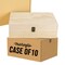 Makerflo XL Size Pine Wood Memory Box with Black Felt Inside and Hinged with Clasp of Front, Keepsake Wooden Box Ideal for Craft and Personalization (Laser Engraving, Epoxy, UV DTF, and Vinyl)